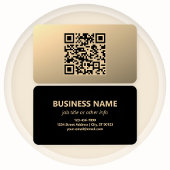 Modèle de code QR immédiatement modifiable | Or Fa