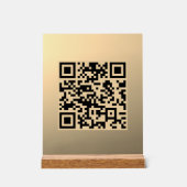 Modèle de code QR immédiatement modifiable | Or Fa (Recto)