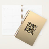 Modèle de code QR immédiatement modifiable | Or Fa (Devant avec enveloppe)
