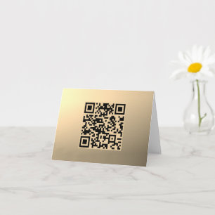 Modèle de code QR immédiatement modifiable   Or Fa