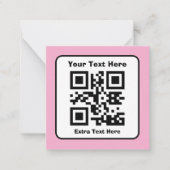 Modèle de code QR numérisable avec texte modifiabl (Devant)