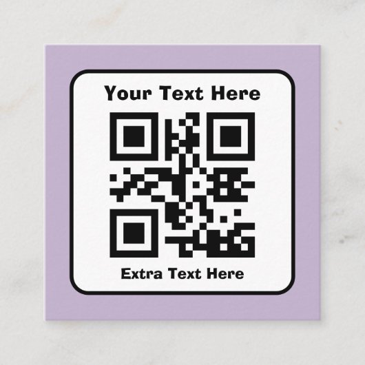 Modèle de code QR numérisable avec texte modifiabl (Devant)