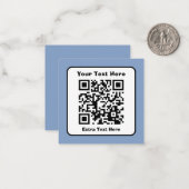 Modèle de code QR numérisable avec texte modifiabl (Devant/Arrière en situation)