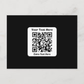 Modèle de code QR numérisable avec texte modifiabl (Devant)