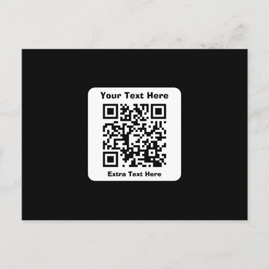 Modèle de code QR numérisable avec texte modifiabl (Devant)