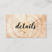 Modèle de code QR pour les détails de mariage rust (Devant)