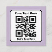 Modèle de code QR scannable avec texte modifiable (Devant)