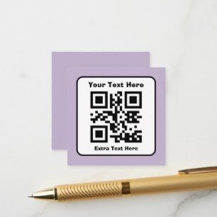 Modèle de code QR scannable avec texte modifiable
