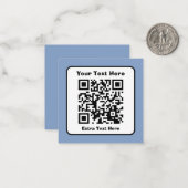 Modèle de code QR scannable avec texte modifiable (Devant/Arrière en situation)