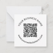 Modèle de code QR téléchargé avec texte modifiable (Devant)