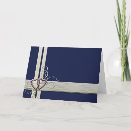 Modèle de cœur bleu marine (Devant)