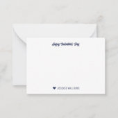 Modèle de cœur moderne chic bleu rose Saint-Valent (Devant)