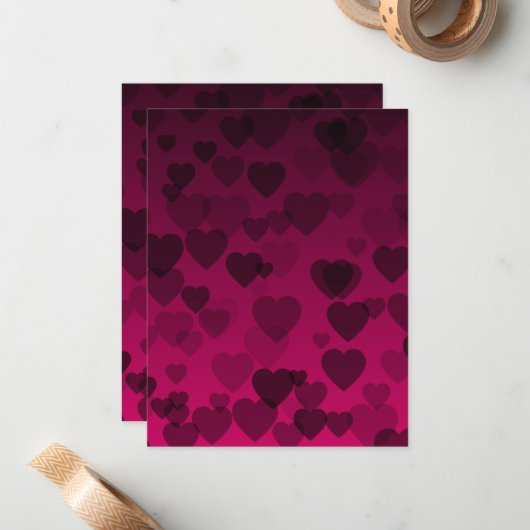 Modèle de coeurs 18 (Devant/Arrière en situation)