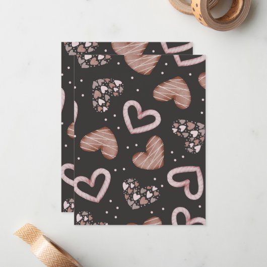 Modèle de coeurs 35 (Devant/Arrière en situation)