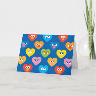 Modèle de coeurs de la Saint-Valentin de Sesame St
