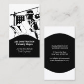 Modèle de conception Carte de visite de constructi (Devant / Derrière)