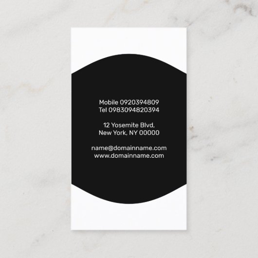 Modèle de conception Carte de visite de constructi (Dos)