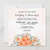 Modèle de conception couleur de la carte d'invitat (Devant)