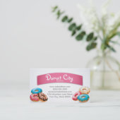 Modèle de conception de carte de visite de beignet (Debout devant)