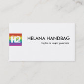 Modèle de conception de carte de visite de fierté (Dos)