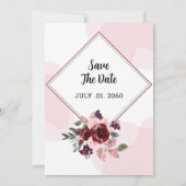 Modèle de conception de carte modifiable mariage M (Dos)