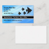 Modèle de conception de cartes de visite pour aqua (Devant / Derrière)