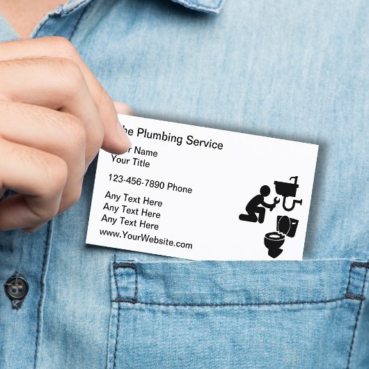 Modèle de conception de cartes de visite pour plom