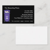 Modèle de conception de cartes de visite Recyclage (Devant / Derrière)
