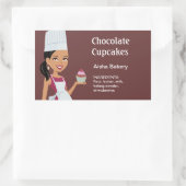 Modèle de conception Étiquette Cupcake (Sac)