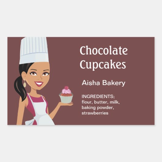 Modèle de conception Étiquette Cupcake (Devant)