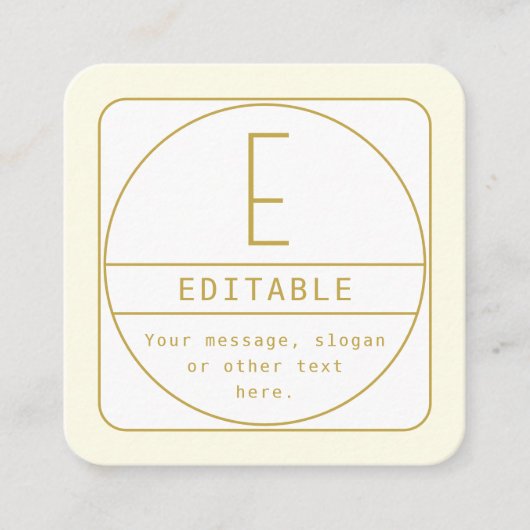 Modèle de conception rétro-moderne éditable or et  (Devant)