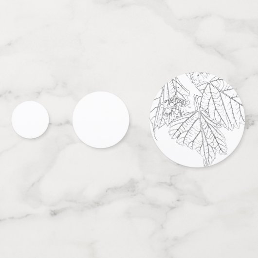 Modèle de confetti de table (Derrière)