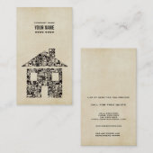 Modèle de construction moderne Carte de visite (Devant / Derrière)