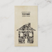 Modèle de construction moderne Carte de visite (Devant)