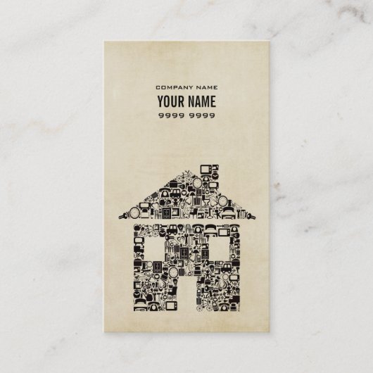 Modèle de construction moderne Carte de visite (Devant)