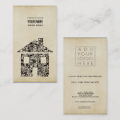 Modèle de construction moderne Carte de visite (Devant / Derrière)