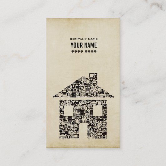 Modèle de construction moderne Carte de visite (Devant)