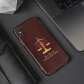 Modèle de coque de téléphone à échelle de droit d'