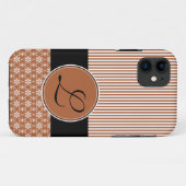 Modèle de coque iPhone 5 Barely There marron à mot (Dos (Horizontal))