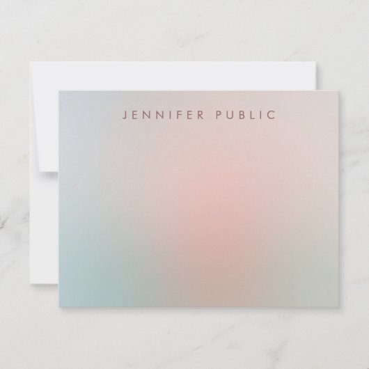 Modèle de couleur simple et élégante du monogramme (Devant)