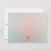 Modèle de couleur simple et élégante du monogramme (Dos)