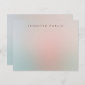 Modèle de couleur simple et élégante du monogramme (Devant / Derrière)