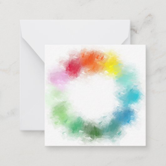 Modèle de couleurs arc-en-ciel Abstrait personnali (Devant)