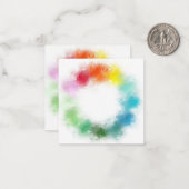 Modèle de couleurs arc-en-ciel Abstrait personnali (Devant/Arrière en situation)