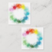 Modèle de couleurs arc-en-ciel Abstrait personnali (Devant / Derrière)