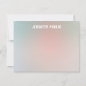 Modèle de couleurs élégantes de script monographiq (Devant)