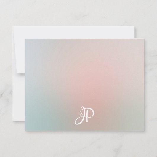 Modèle de couleurs élégantes de script monographiq (Dos)