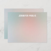 Modèle de couleurs élégantes de script monographiq (Devant / Derrière)