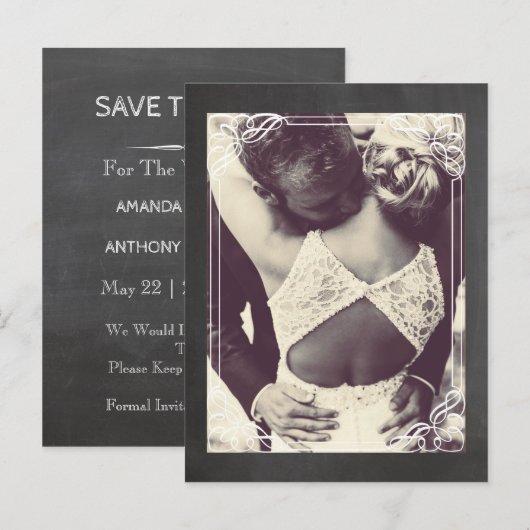 Modèle de couple à la craie verticale image (Devant / Derrière)