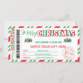 Modèle de coupon de Noël modifiable (Devant)